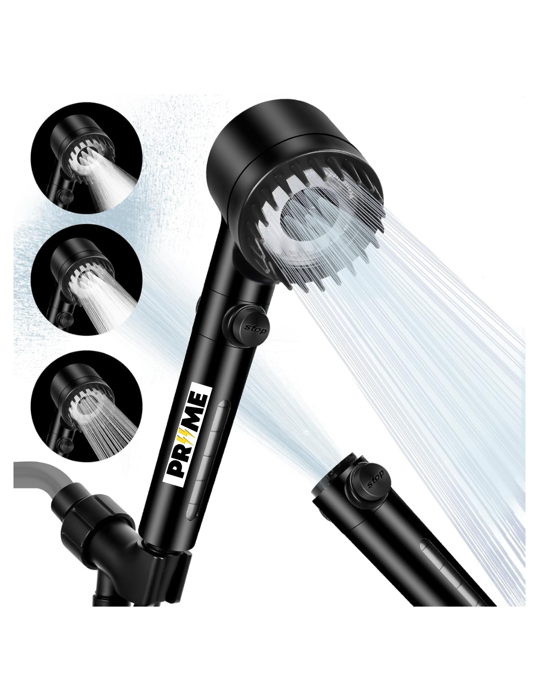 Priime™ Shower head with silicone exfoliator